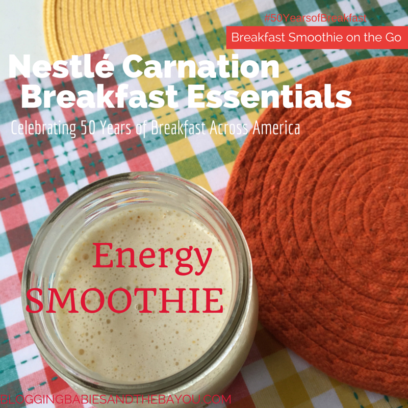 Breakfast Energy Smoothie - Nestle Carnation Breakfast Essentials 50 Years of Breakfast Across America #50YearsofBreakfast #ad