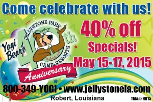 Come Celebrate Yogi Bear’s  Jellystone Park​ – 40th Anniversary​ ​in Robert, LA ​#BayouTravel #Spon
