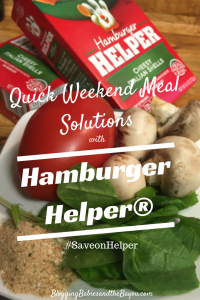 Quick Weekend Meal with Cheesy Italian Shells Hamburger Helper® #SaveonHelper #ad