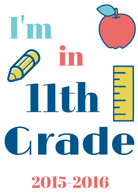 11th Grade Back to School Signs