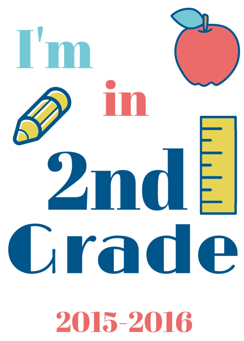 2nd Grade Back to School Signs