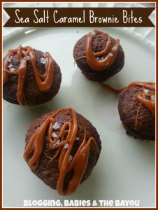 Sea Salt Caramel Brownie Bites